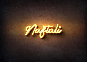 Glow Name Profile Picture for Naftali