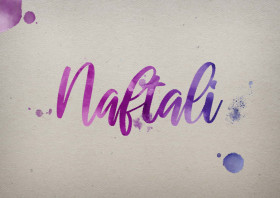 Naftali Watercolor Name DP