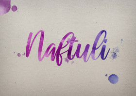 Naftuli Watercolor Name DP