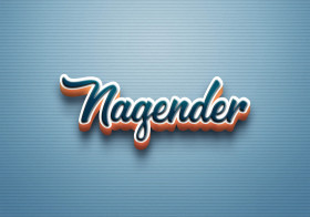 Cursive Name DP: Nagender