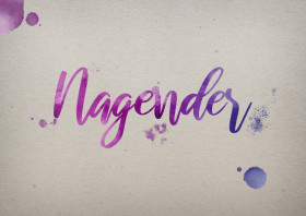 Nagender Watercolor Name DP