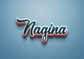 Cursive Name DP: Nagina