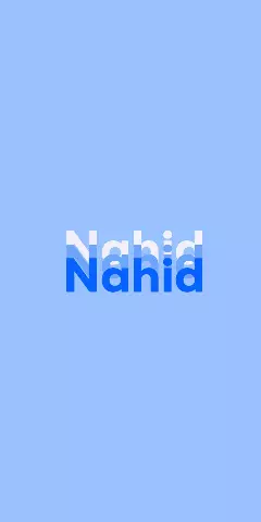 Name DP: Nahid