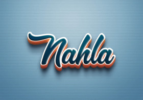 Cursive Name DP: Nahla