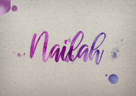 Nailah Watercolor Name DP