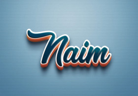 Cursive Name DP: Naim