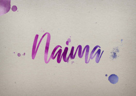 Naima Watercolor Name DP