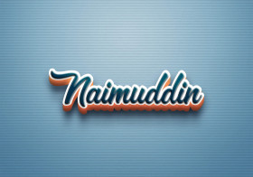 Cursive Name DP: Naimuddin
