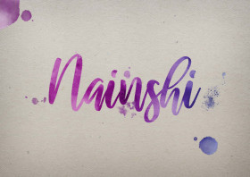 Nainshi Watercolor Name DP