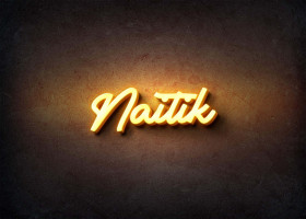 Glow Name Profile Picture for Naitik