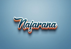 Cursive Name DP: Najarana