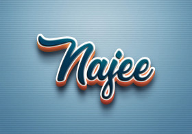 Cursive Name DP: Najee