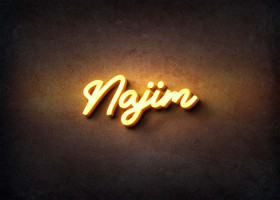 Glow Name Profile Picture for Najim