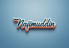 Cursive Name DP: Najimuddin