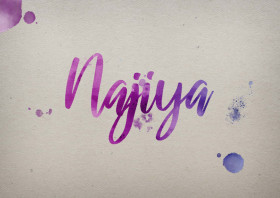 Najiya Watercolor Name DP