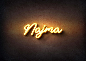 Glow Name Profile Picture for Najma