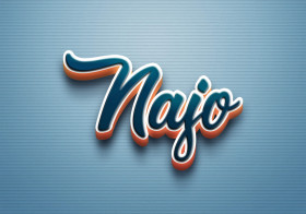 Cursive Name DP: Najo