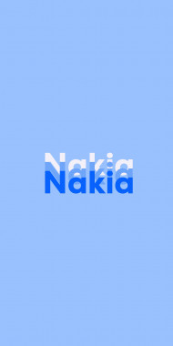Name DP: Nakia