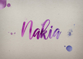Nakia Watercolor Name DP