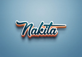 Cursive Name DP: Nakita