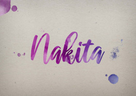 Nakita Watercolor Name DP