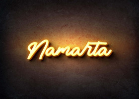 Glow Name Profile Picture for Namarta