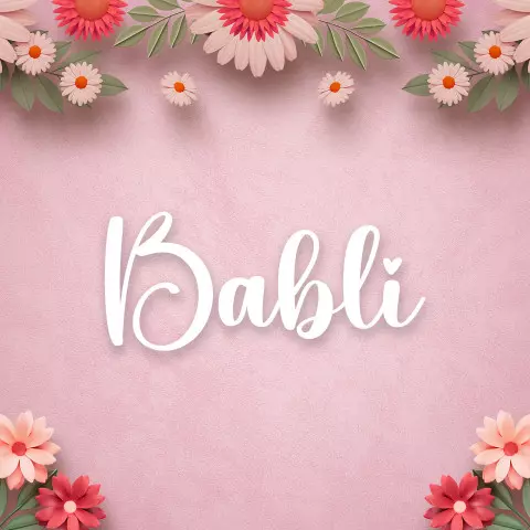 Name DP: babli