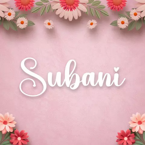 Name DP: subani