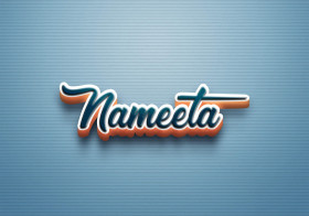 Cursive Name DP: Nameeta
