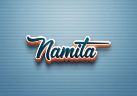 Cursive Name DP: Namita