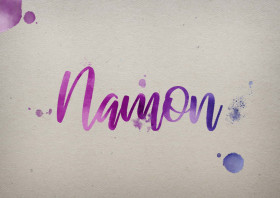 Namon Watercolor Name DP