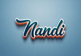 Cursive Name DP: Nandi