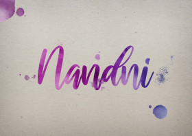 Nandni Watercolor Name DP