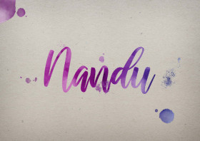 Nandu Watercolor Name DP