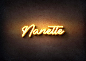 Glow Name Profile Picture for Nanette