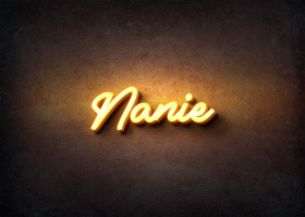 Glow Name Profile Picture for Nanie
