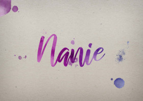 Nanie Watercolor Name DP