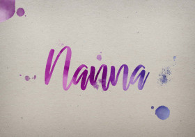 Nanna Watercolor Name DP