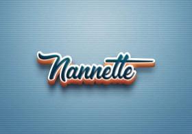 Cursive Name DP: Nannette
