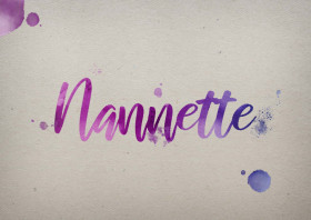 Nannette Watercolor Name DP