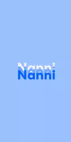Name DP: Nanni