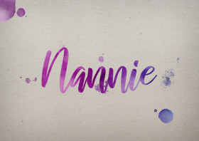 Nannie Watercolor Name DP