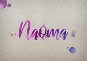 Naoma Watercolor Name DP