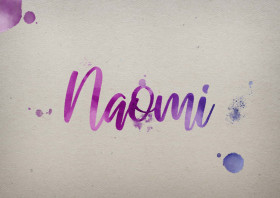 Naomi Watercolor Name DP