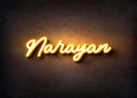 Glow Name Profile Picture for Narayan