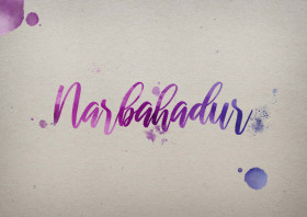 Narbahadur Watercolor Name DP