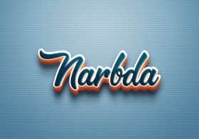 Cursive Name DP: Narbda