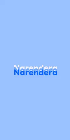 Name DP: Narendera