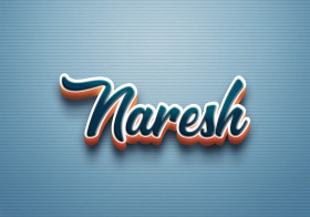 Cursive Name DP: Naresh