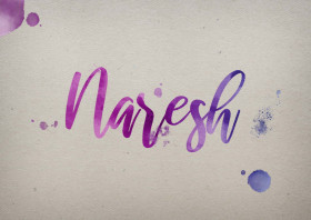 Naresh Watercolor Name DP